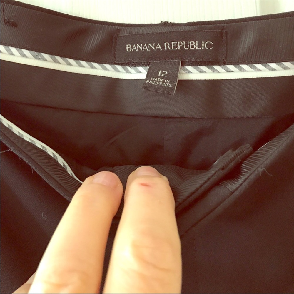 Black Logan fit Banana Republic dress pants